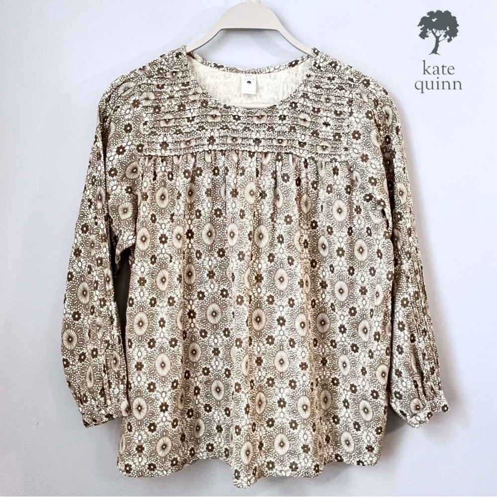 Kate Quinn Organic Pintuck Top